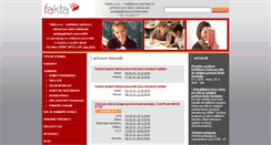 Desktop Screenshot of fakta.cz