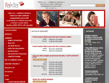 Tablet Screenshot of fakta.cz